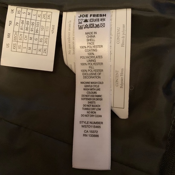 Joe Fresh Olive green coat - Picture 6 of 6